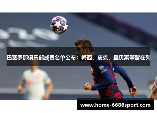 巴塞罗那俱乐部成员名单公布：梅西、皮克、登贝莱等皆在列